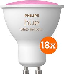 Foto van Philips hue white and color gu10 18-pack