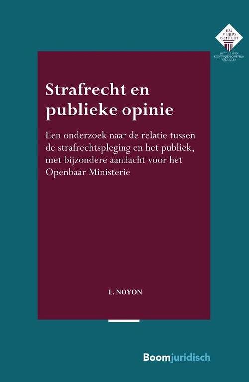 Foto van Strafrecht en publieke opinie - l. noyon - paperback (9789462909786)