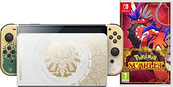 Foto van Nintendo switch oled zelda edition + pokémon scarlet