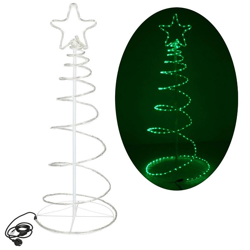 Foto van Led kerstboom 135 cm 192 led groen