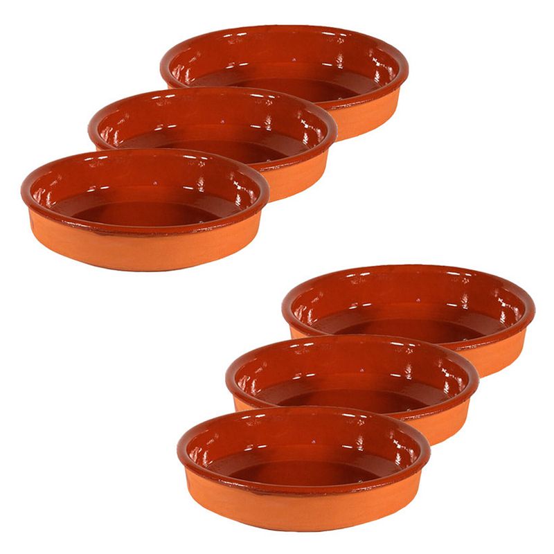 Foto van Set van 6x tapas bakjes/schaaltjes sevilla 14 cm en 12 cm - snack en tapasschalen