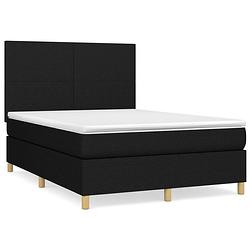 Foto van The living store boxspringbed - - bed - 203x144x118/128 cm - duurzaam materiaal