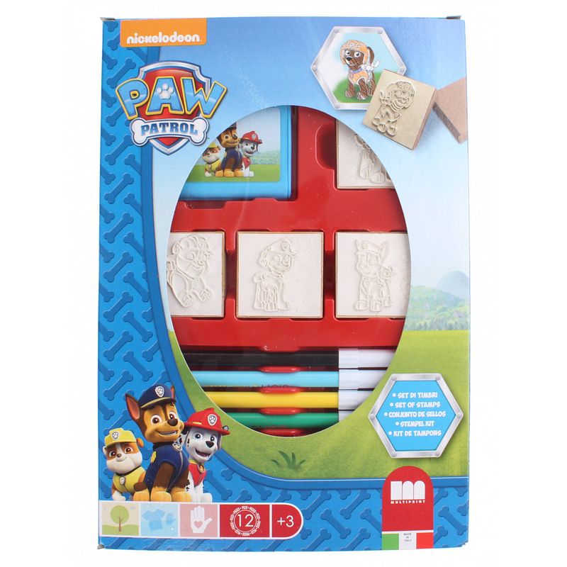 Foto van Multiprint kleurset paw patrol blauw 12-delig