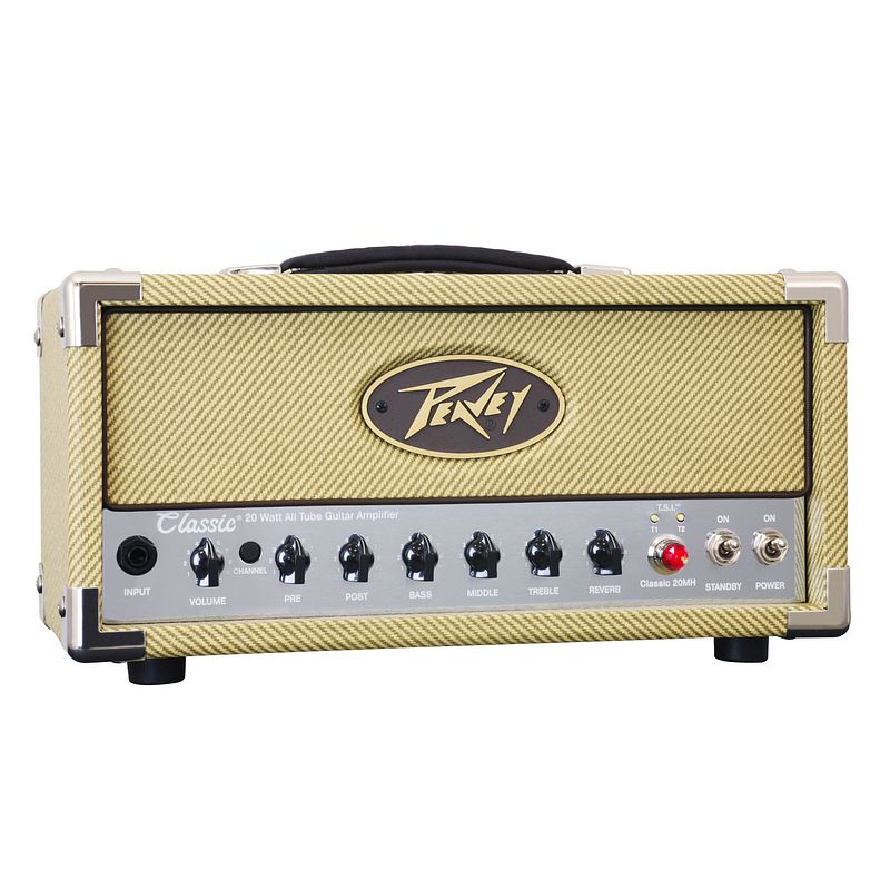 Foto van Peavey classic 20 mh micro head 20w buizen gitaarversterker top