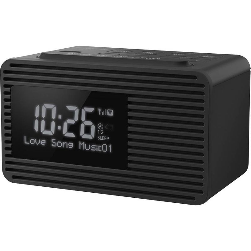 Foto van Panasonic rc-d8eg-k wekkerradio dab+, vhf (fm) dab+, fm, usb zwart