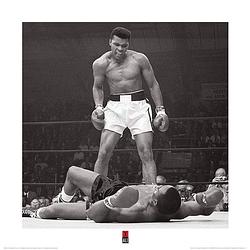 Foto van Pyramid muhammad ali v liston kunstdruk 40x40cm