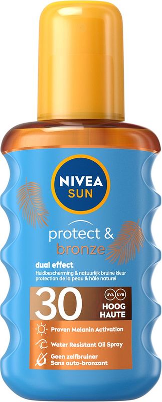 Foto van Nivea sun protect & bronze beschermende olie spf30