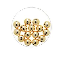 Foto van 15x stuks metallic sieraden maken kralen in het goud van 8 mm - hobbykralen