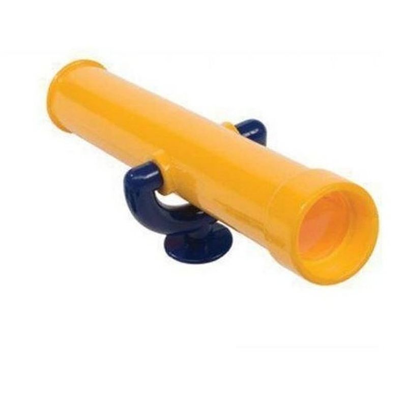 Foto van Axi telescoop van kunststof in geel & blauw accessoire voor speelhuis of speeltoestel