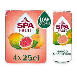 Foto van Spa fruit bruisende fruitige frisdrank mango grapefruit 4 x 250ml bij jumbo