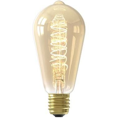 Foto van Led-rustieklamp - goudkleur - e27 - 4w - leen bakker