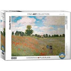 Foto van Eurographics the poppy field - claude monet (1000)