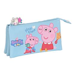 Foto van Schoolpennenzak peppa pig baby licht blauw (22 x 12 x 3 cm)