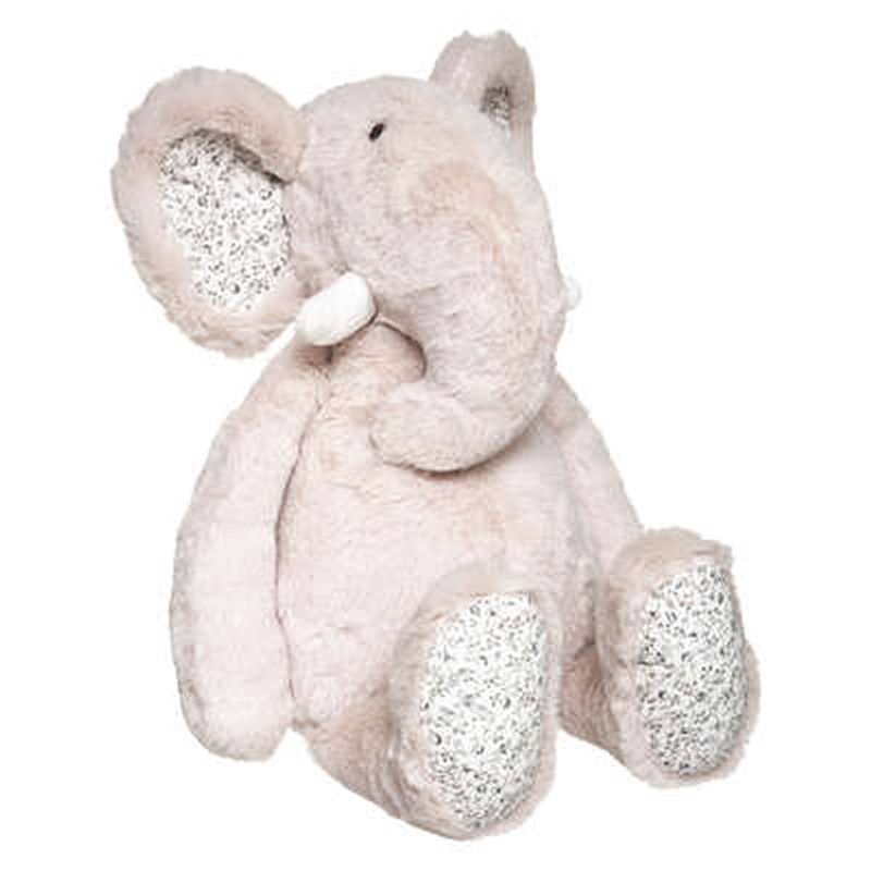 Foto van Pluche knuffel dier beige olifant 45 cm - knuffeldier