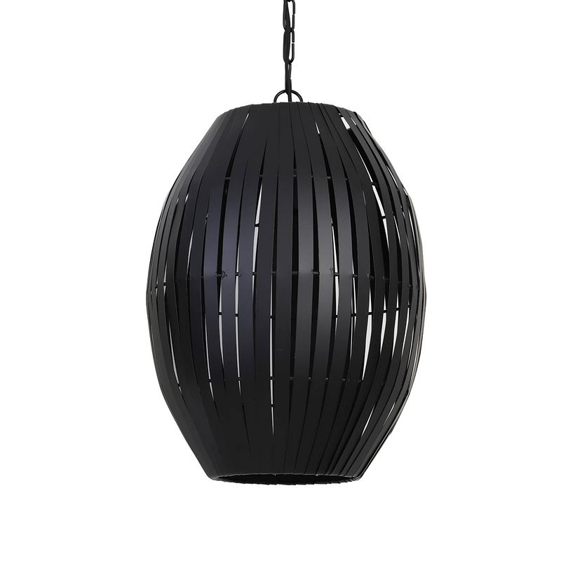 Foto van Light & living - hanglamp kyomi - 34x34x49 - zwart