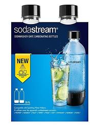 Foto van Sodastream twinpack classic 1l waterkan zwart