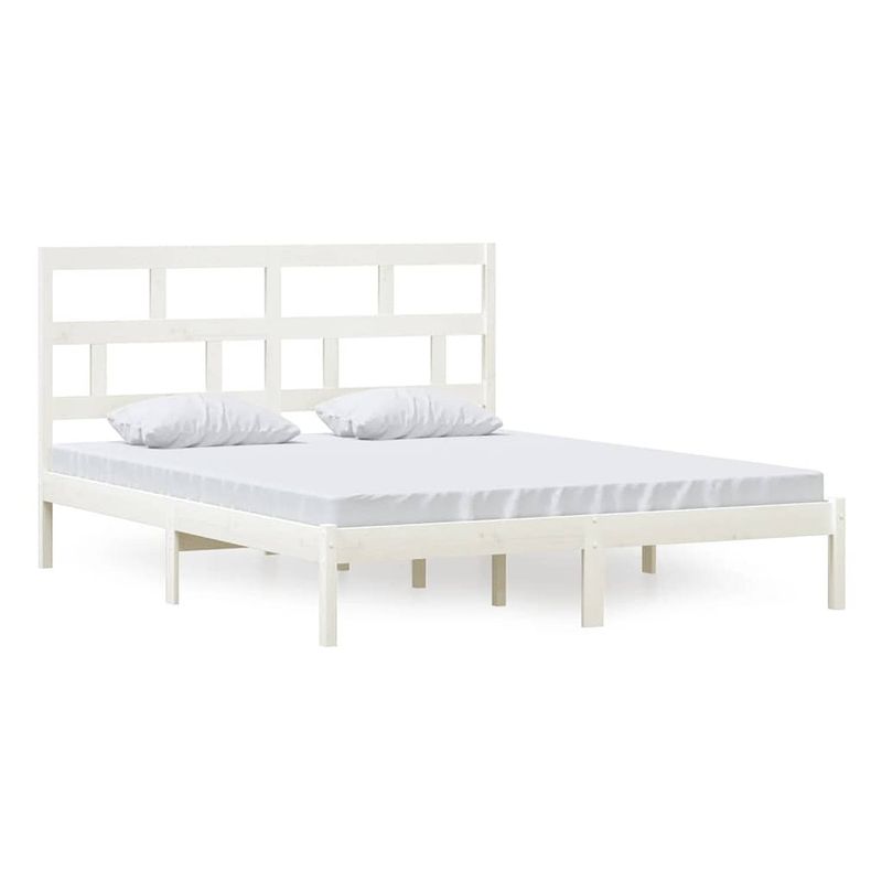 Foto van The living store houten bedframe - moderne slaapkamer - 160x200 cm - hoogwaardig materiaal