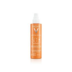 Foto van Vichy capital soleil cell protect fluïde spray spf50+ - zonnebrand voor lichaam en gezicht