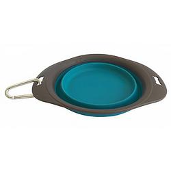 Foto van M-pets voer- en drinkbak 750 ml elastomeer 25 cm turquoise