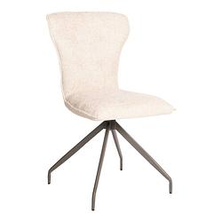 Foto van Ptmd vetus cream dining chair legacy 15 dove grey legs