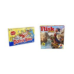 Foto van Spellenset - bordspel - 2 stuks - dokter bibber & risk junior