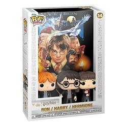 Foto van Pop movies: harry potter, ron & hermelien + poster steen der wijzen - funko pop #14