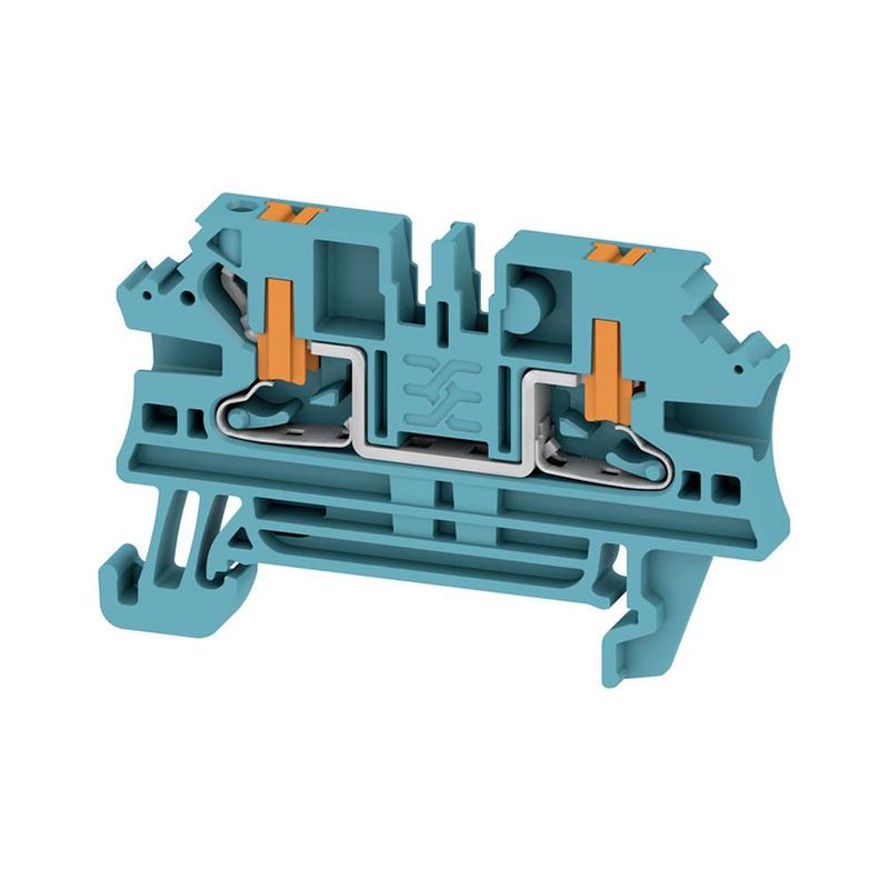 Foto van Doorgangsserieklem in, 2,5 mmm/m, 800 v, 24 a, aantal aansluitingen: 2 weidmüller al2c 2.5 bl 2847210000 50 stuk(s)