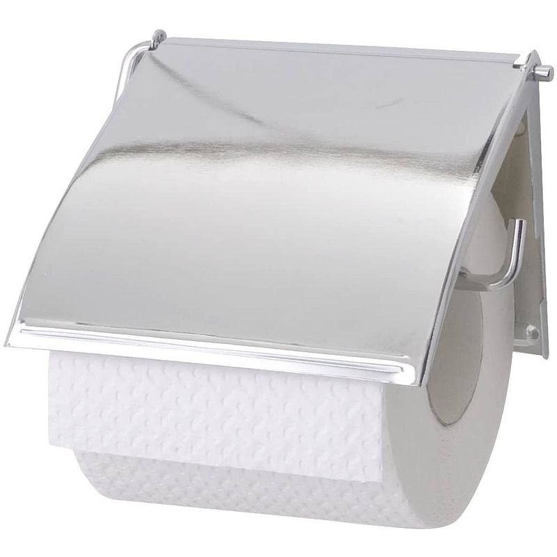 Foto van Wenko toiletrolhouder 13,5 x 12 cm rvs chroom