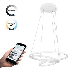 Foto van Eglo connect.z lobinero-z smart hanglamp - ø 58 cm - wit