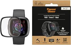 Foto van Panzerglass anti-bacterial fitbit sense 2 screenprotector glas zwart