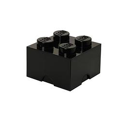 Foto van Set van 4 - opbergbox brick 4, zwart - lego