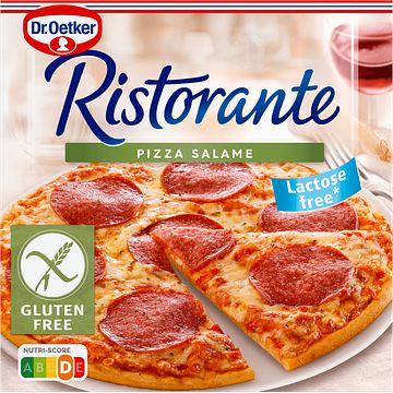 Foto van Dr. oetker ristorante pizza salami glutenvrij 315g bij jumbo