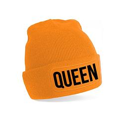 Foto van Oranje muts queen - koningsdag - ek/wk voetbal - one size - verkleedhoofddeksels