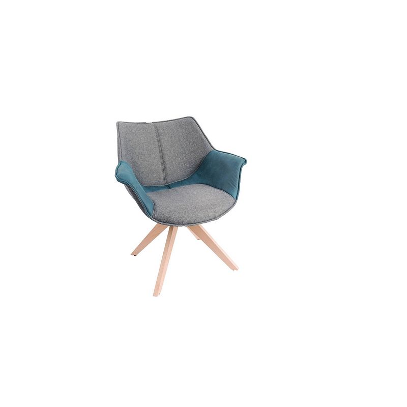 Foto van Feel furniture - eetkamerstoel - bruce - grijs-blauw