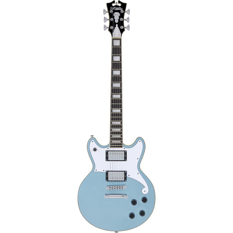 Foto van D'sangelico premier brighton ice blue metallic elektrische gitaar