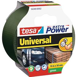 Foto van Tesa universal 56348-00002-05 textieltape tesa extra power groen (l x b) 10 m x 50 mm 1 stuk(s)