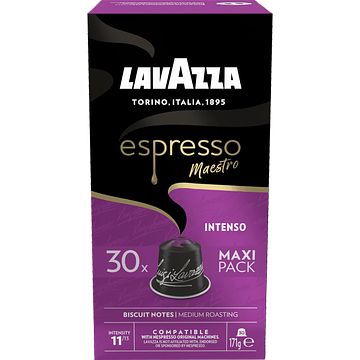 Foto van Lavazza espresso maestro intenso maxi pack 30 stuks 171g bij jumbo