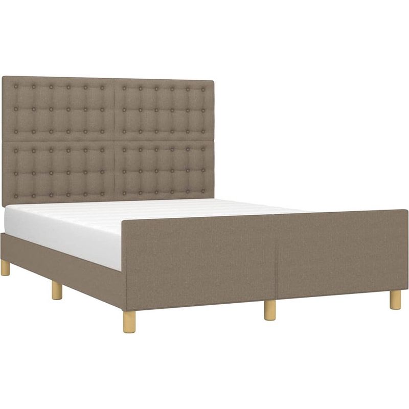 Foto van The living store bedframe - bedframe - 203 x 146 x 118/128 cm - ken- verstelbaar hoofdeinde