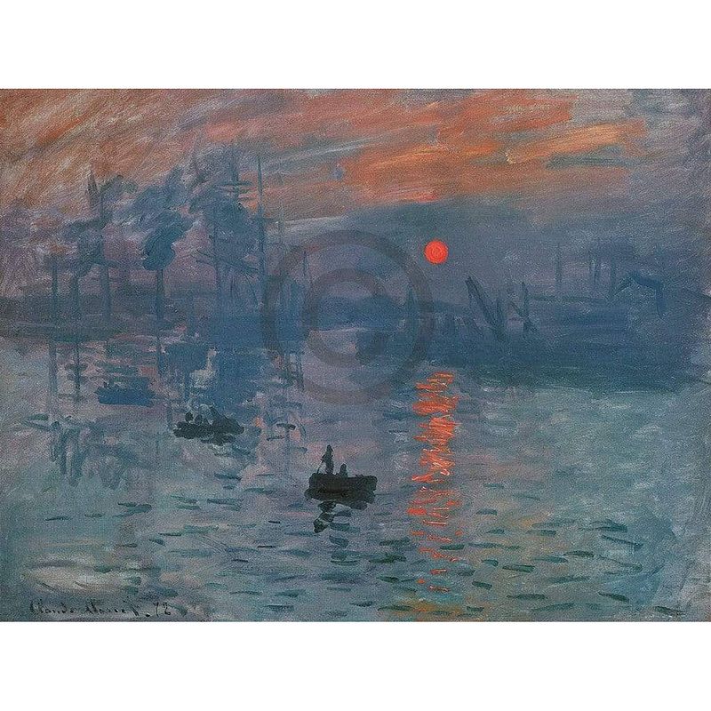 Foto van Claude monet - impressionismo il levar kunstdruk 80x60cm