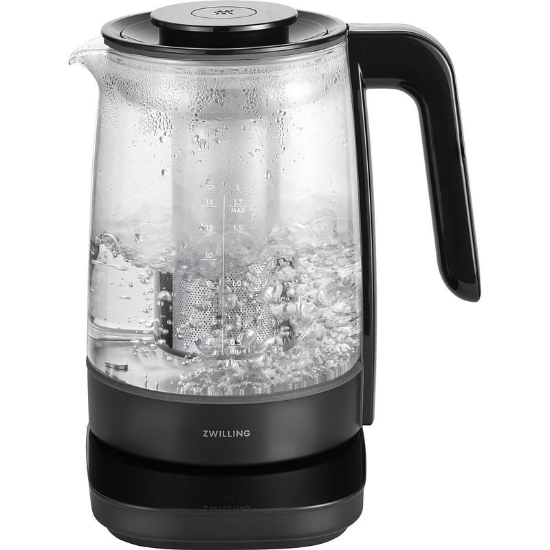 Foto van Zwilling waterkoker enfinigy zwart glas 1.7 liter