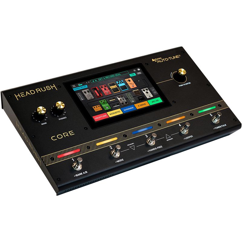 Foto van Headrush core - guitar fx / amp modeler / vocal processor met antares auto-tune