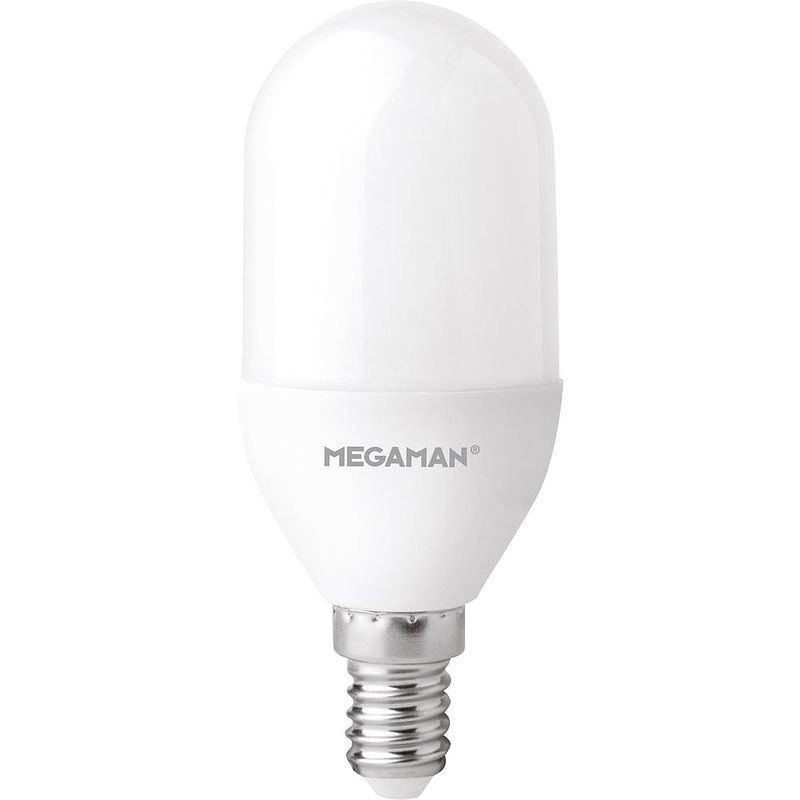 Foto van Megaman mm21136 led-lamp energielabel e (a - g) e14 staaf 8.5 w = 60 w warmwit (ø x l) 40 mm x 106 mm 1 stuk(s)