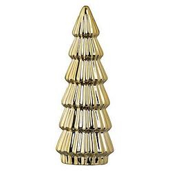 Foto van Beeld kerstboom - goud - 18,3xø7 cm - leen bakker