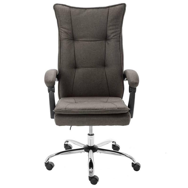 Foto van The living store verstelbare kantoorstoel - grijs - 64 x 68 x (113-120) cm - ergonomisch en comfortabel