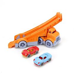 Foto van Groen speelgoed race truck met 2 racers
