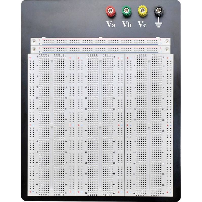 Foto van Tru components 0165-40-1-32032 breadboard totaal aantal polen 2700 (l x b x h) 186.2 x 171.6 x 8.4 mm 1 stuk(s)