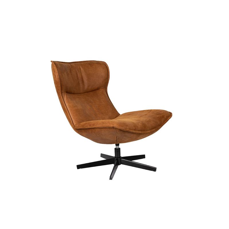 Foto van Anli style lounge chair john cognac