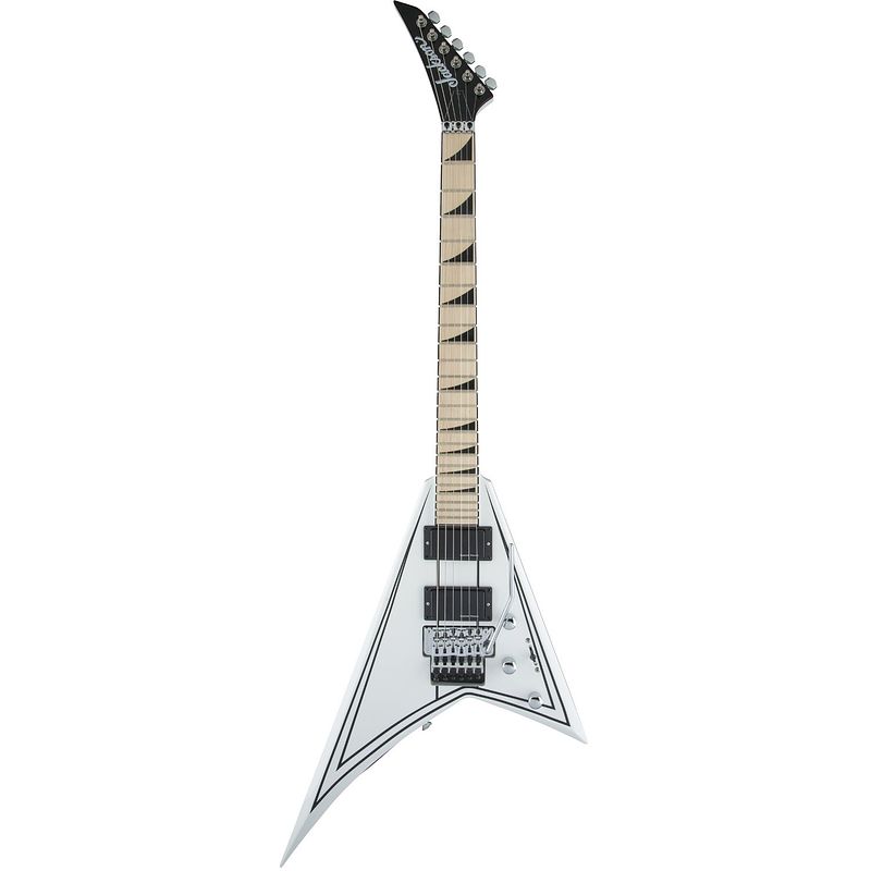 Foto van Jackson x series rhoads rrx24 m snow white / black pinstripes