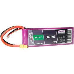 Foto van Hacker lipo accupack 7.4 v 3000 mah aantal cellen: 2 20 c softcase xt60