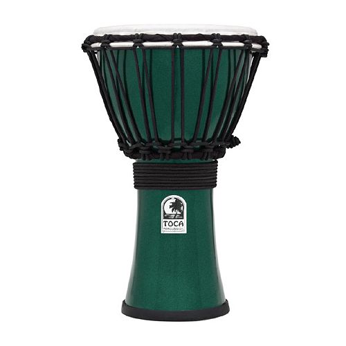 Foto van Toca tfcdj-7mg freestyle colorsound djembe 7 inch metaal-groen